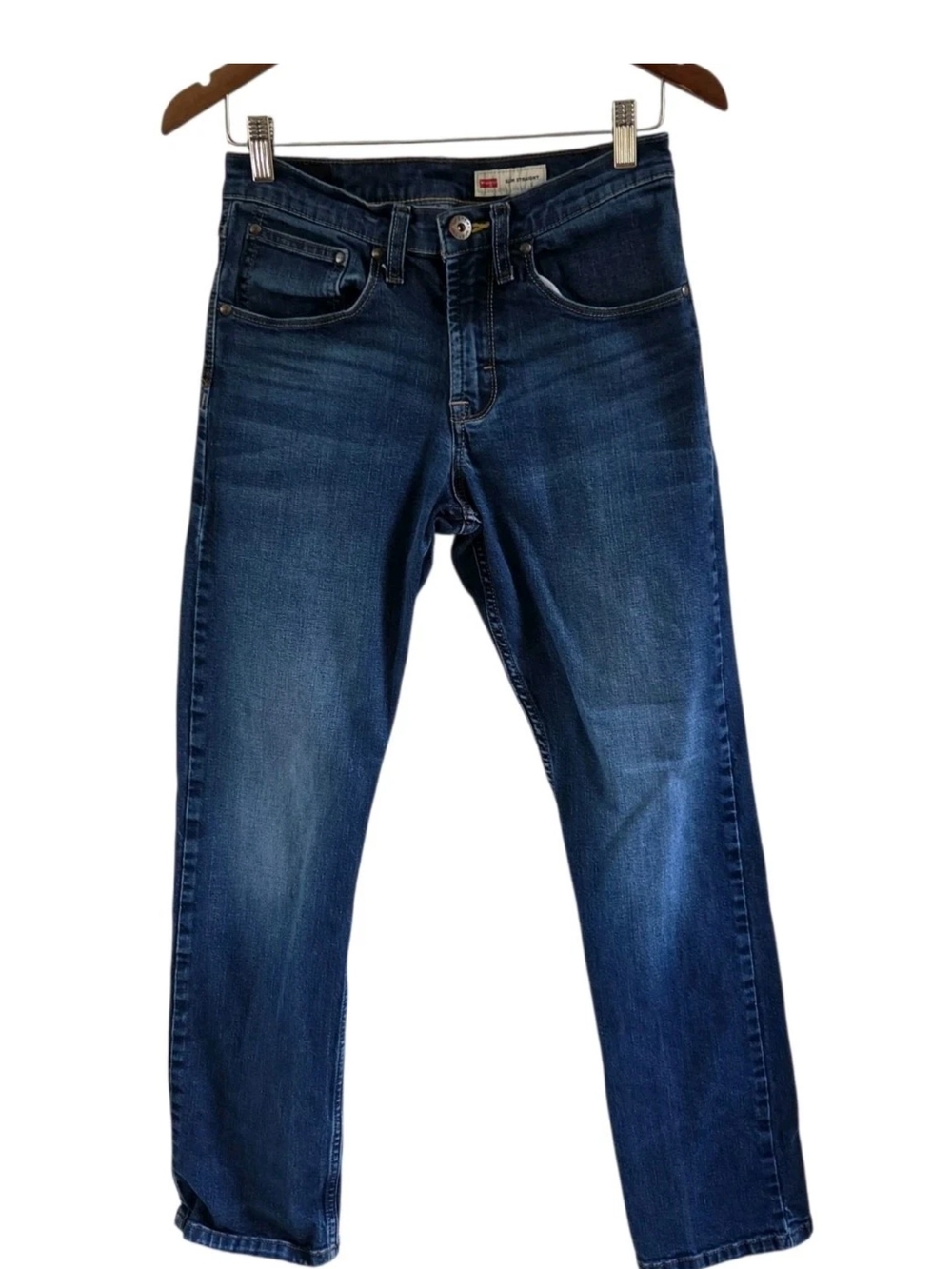 Wrangler Men's Jeans Slim Straight 28x30 5 Pocket Classic Blue